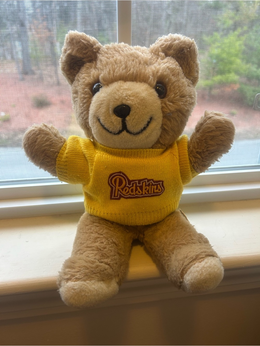 Rare Discontinued Vintage Washington Redskins Plush Bear with Logo - 1983
